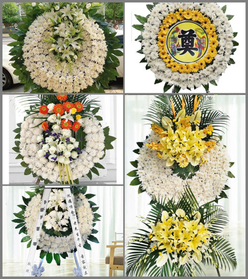 山西长治长子县色头镇东南沟村花圈速递